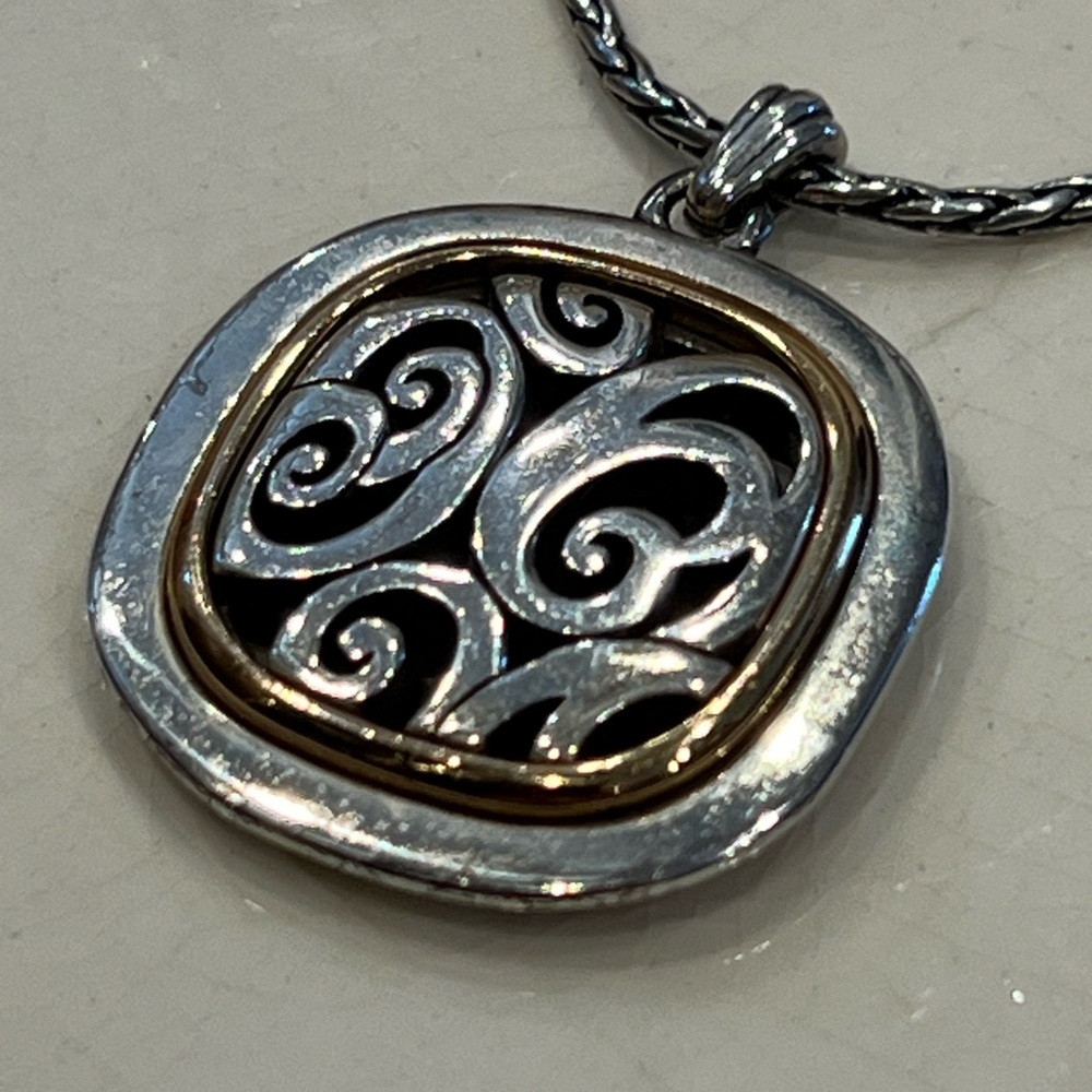 Brighton Sterling Silver “Spin Master” Necklace & Bag